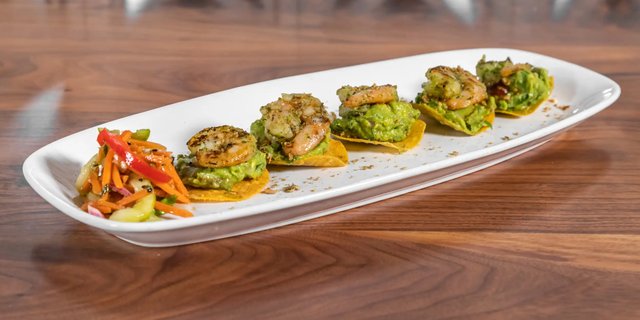Shrimp Tostada Bites