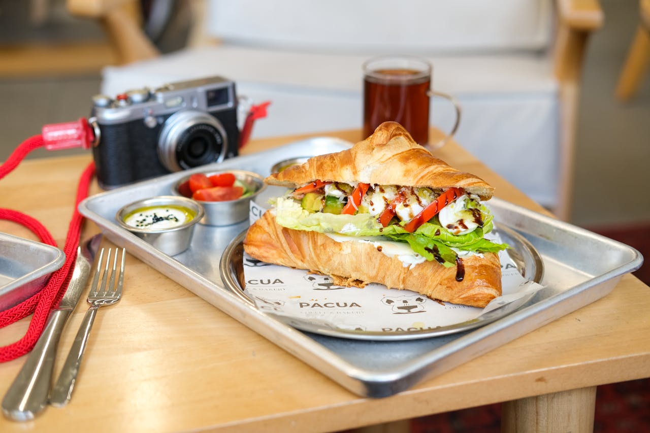 Turkey Provolone Basil Sandwich
