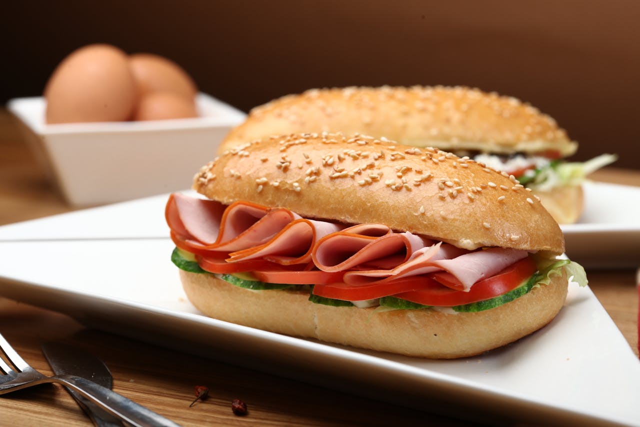 Ham & Swiss Sandwich