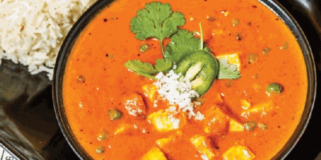 Vegetarian Mattar Paneer